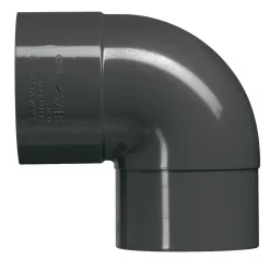 Martens elleboog pvc antraciet 87° 80mm