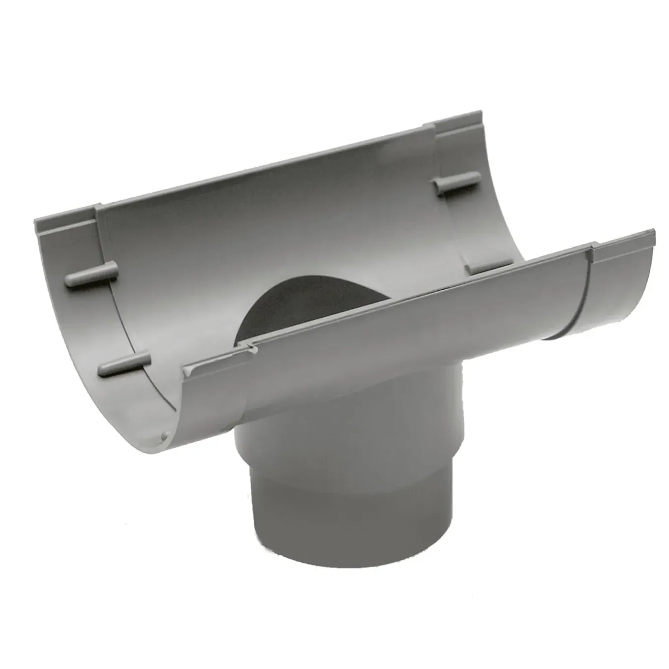Martens Mastgootuitloop - PVC - Grijs - 100mm-70/80mm