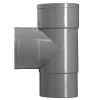 Martens t-stuk met 2x lijmmof en 1x verjongd - HWA - PVC - Grijs - Ø80mm - 87°