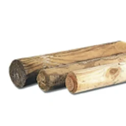 Solid Massieve Tuinpaal Rond Geïmpregneerd - Grenen - Ø6cm - Lengte 250cm