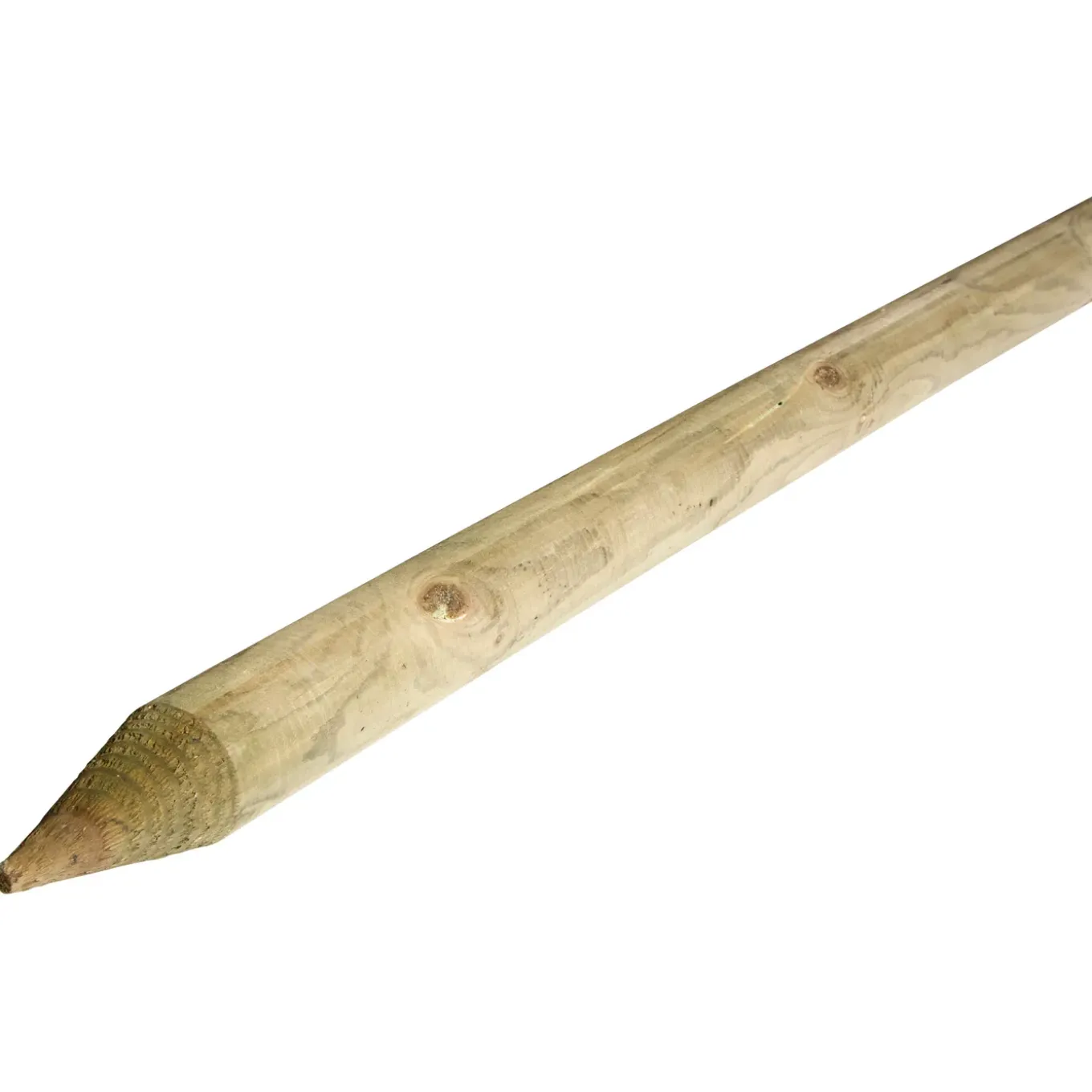 Solid Massieve Tuinpaal Rond Geïmpregneerd - Grenen - Ø6cm - Lengte 80cm