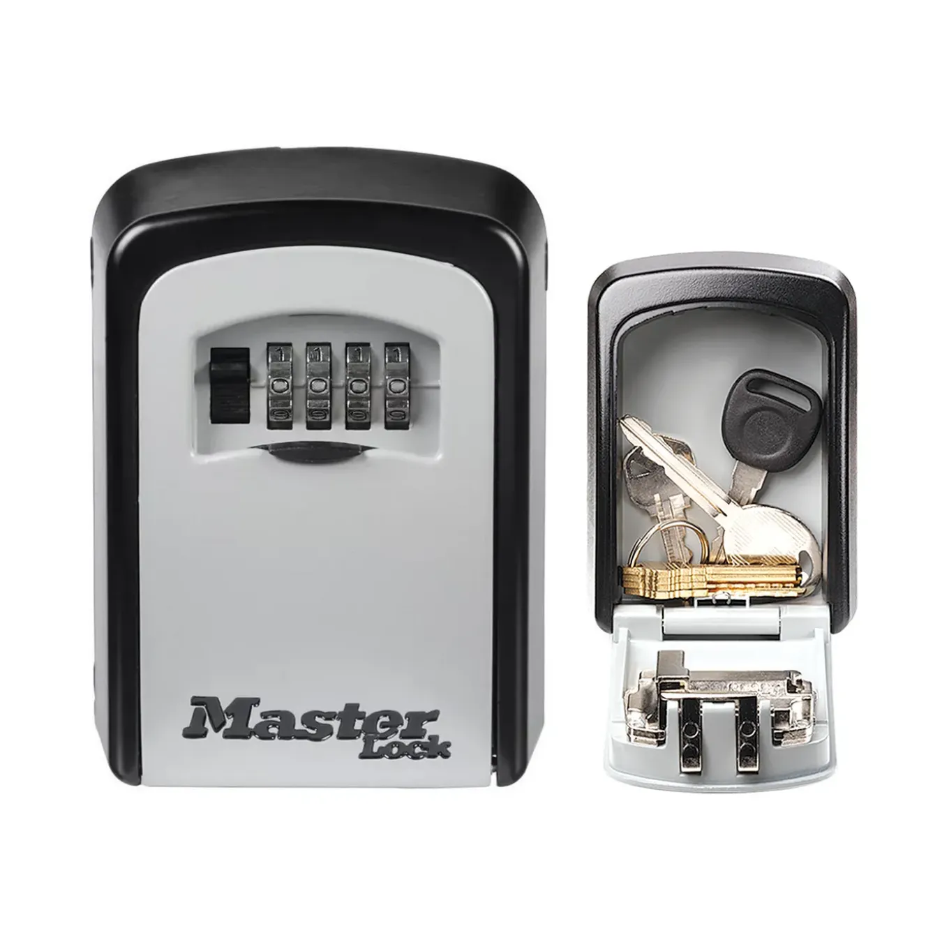 Master Lock Beveiligde sleuteldoos Select Access 5401EURD - met drukknoppen - wandmontage - 13,4x18,5x5,1cm