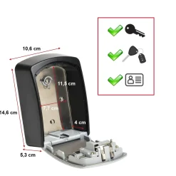Masterlock Master Lock Beveiligde sleuteldoos 5401DCRM - met elektronisch codeslot - 14,8x20,8x6,7cm