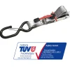 Master Lock Sjorband met Snelsluiting Grijs met S-haken - 1,8mx25mm - 4 stuks