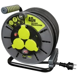Masterplug Kabelhaspel - 40m - 3 stopcontacten - IP44