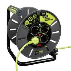 Masterplug Kabelhaspel - 40m - 4 stopcontacten - IP20