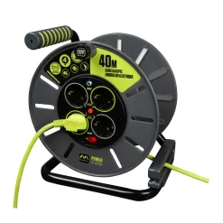 Masterplug Kabelhaspel - 40m - 4 stopcontacten - IP20