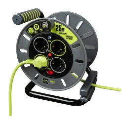 Masterplug Kabelhaspel - 25 m - 4 stopcontacten - IP20