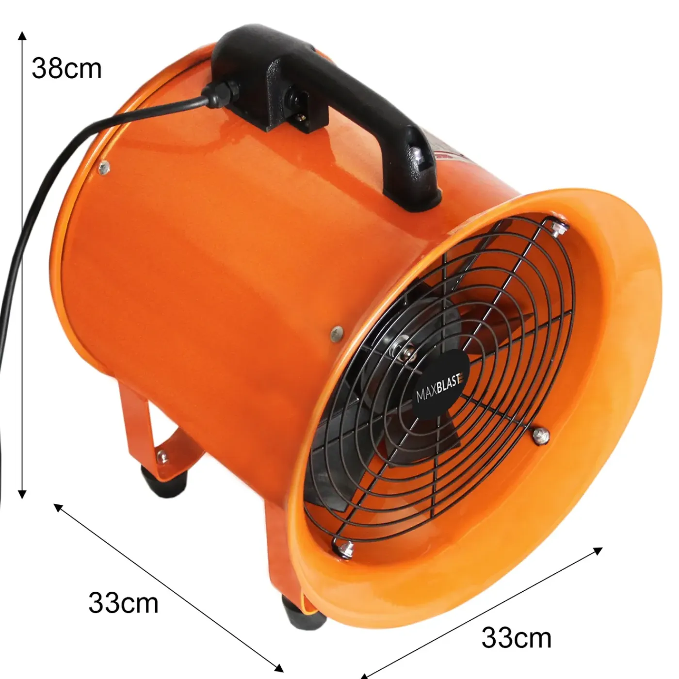 Monster Shop MAXBLAST Professionele Ventilator 320 W 250 Ø + 6 m slang