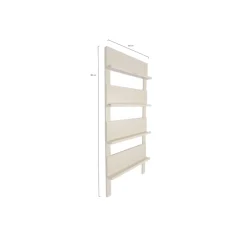 Maximavida Wandrek Jamie Ivoor Boekenrek - Tijdschriftenrek - 180 X 80 Cm
