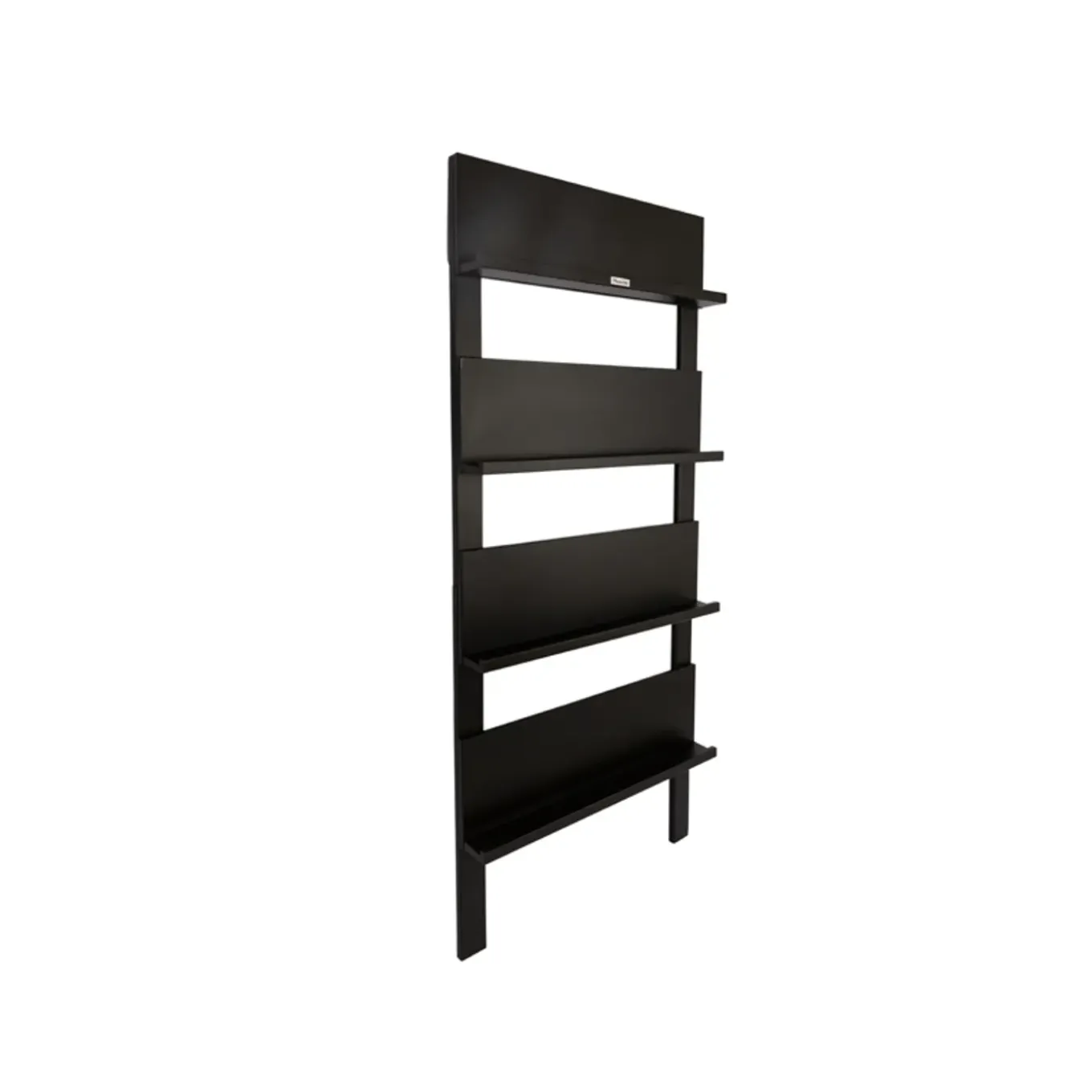 Maximavida Wandrek Jamie Zwart- Boekenrek- Tijdschriftenrek- 180 X 80 Cm