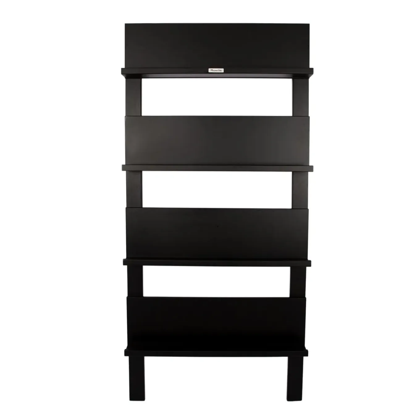 Maximavida Wandrek Jamie Zwart- Boekenrek- Tijdschriftenrek- 180 X 80 Cm
