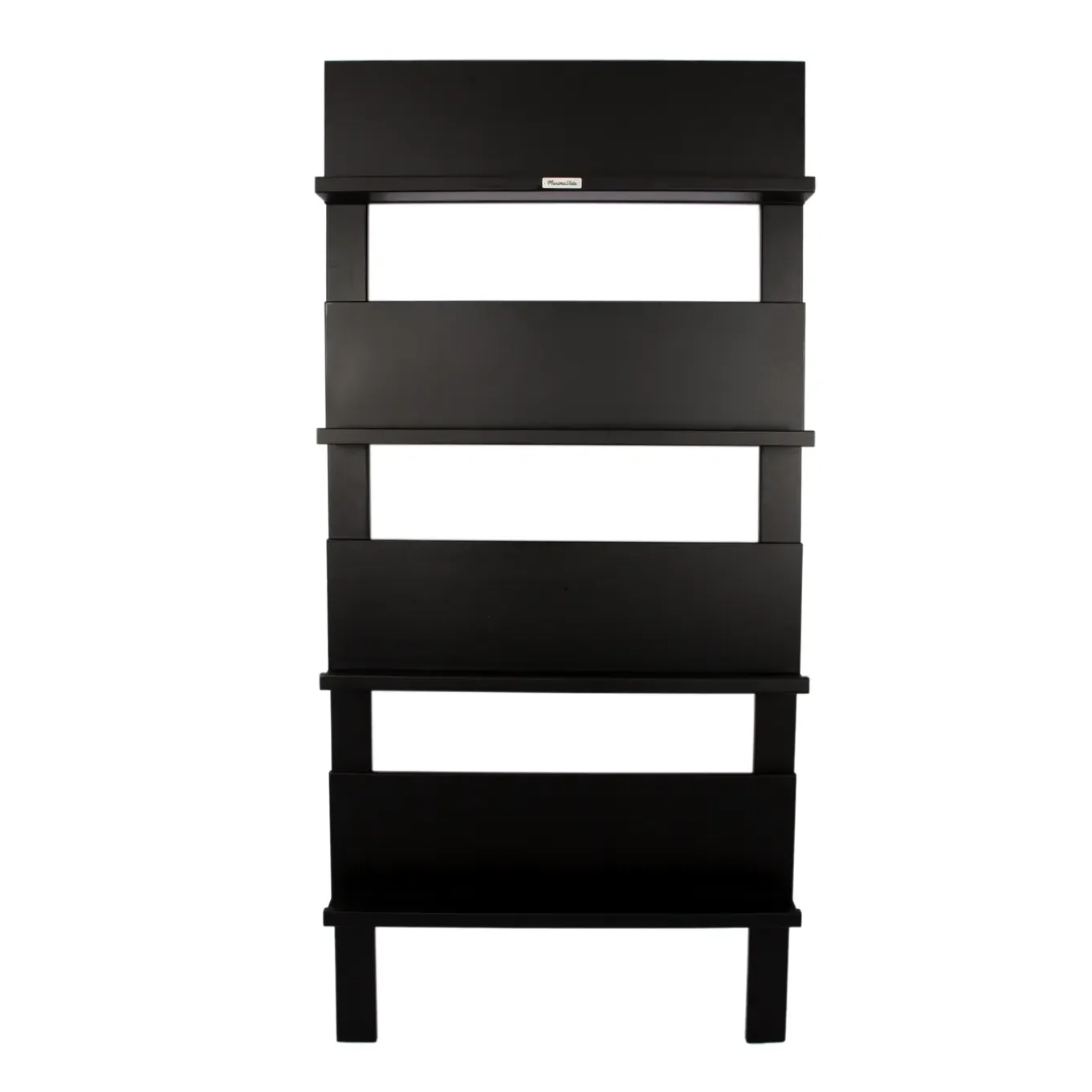 Maximavida Wandrek Jamie Zwart- Boekenrek- Tijdschriftenrek- 180 X 80 Cm