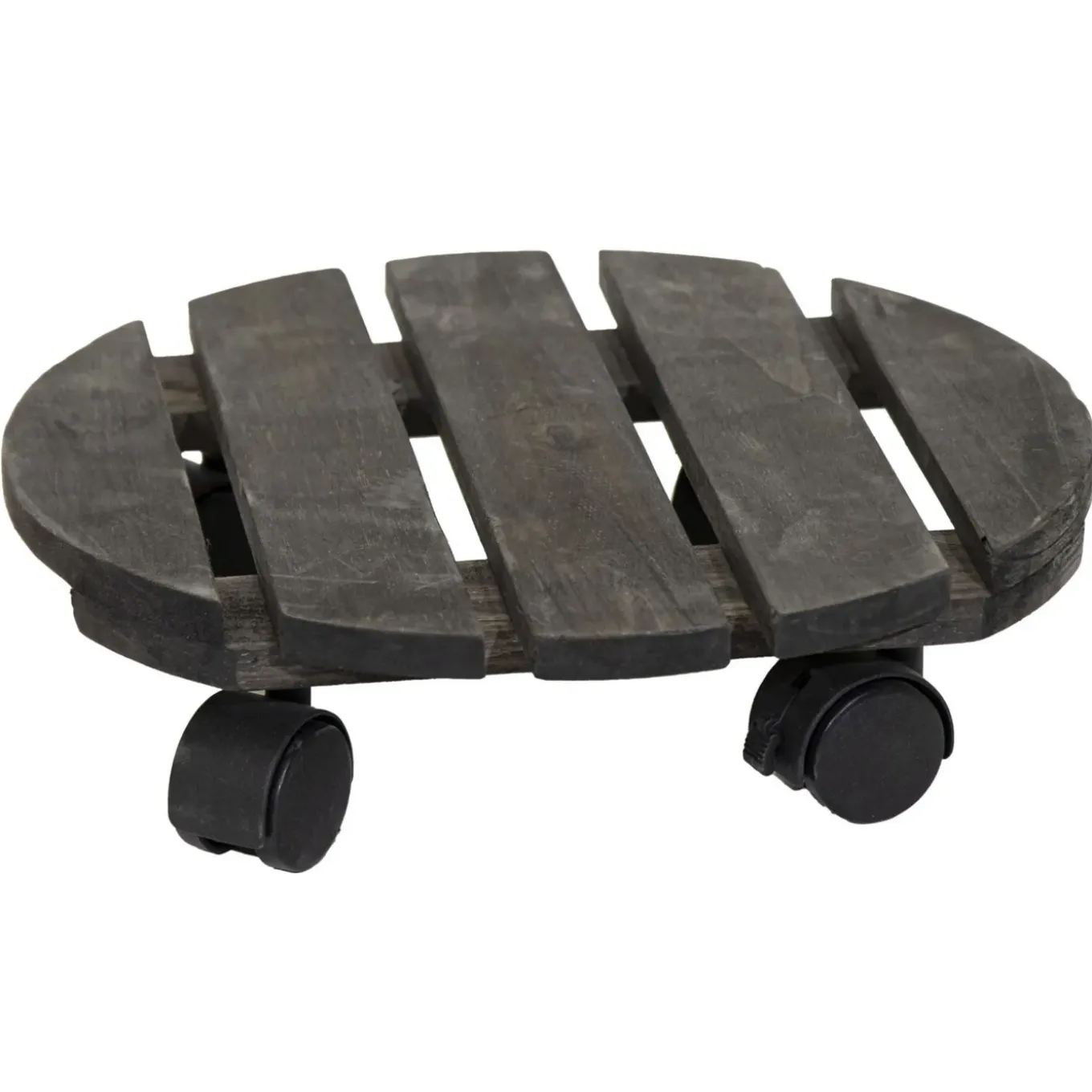 Mega Collections Planten Trolley -hout - D25 X H8 Cm - Tot 50 Kg