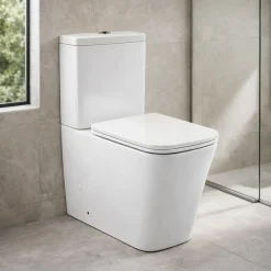 MEROVIQUE - Staande Wc - Incl Zitting - Wit - 67cm