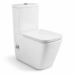 MEROVIQUE - Staande Wc Met Bidet - Incl Zitting - Wit - 67cm