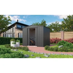 Metalen Tuinhuis Dream - Antraciet - 245x185cm - Dubbele Deur