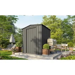 Overig Metalen Tuinhuis Dream - Antraciet - 184x154cm - Dubbele Deur