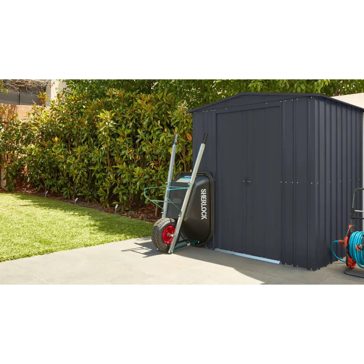 Overig Metalen Tuinhuis Dream - Antraciet - 184x154cm - Dubbele Deur
