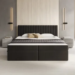 Meubella Boxspring Taiko - Stof Zwart - 180x200 Cm