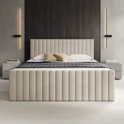 Meubella Boxspring Tori - Stof Beige - 160x200 Cm