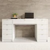 Meubella Bureau Tavares 2 - Wit - 154x55x76 Cm