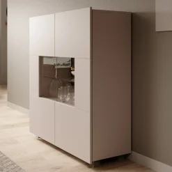 Meubella Dressoir Calgary - Beige - 100x35x107 Cm