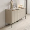 Meubella Dressoir Timoteo - Beige - 166x40x83 Cm