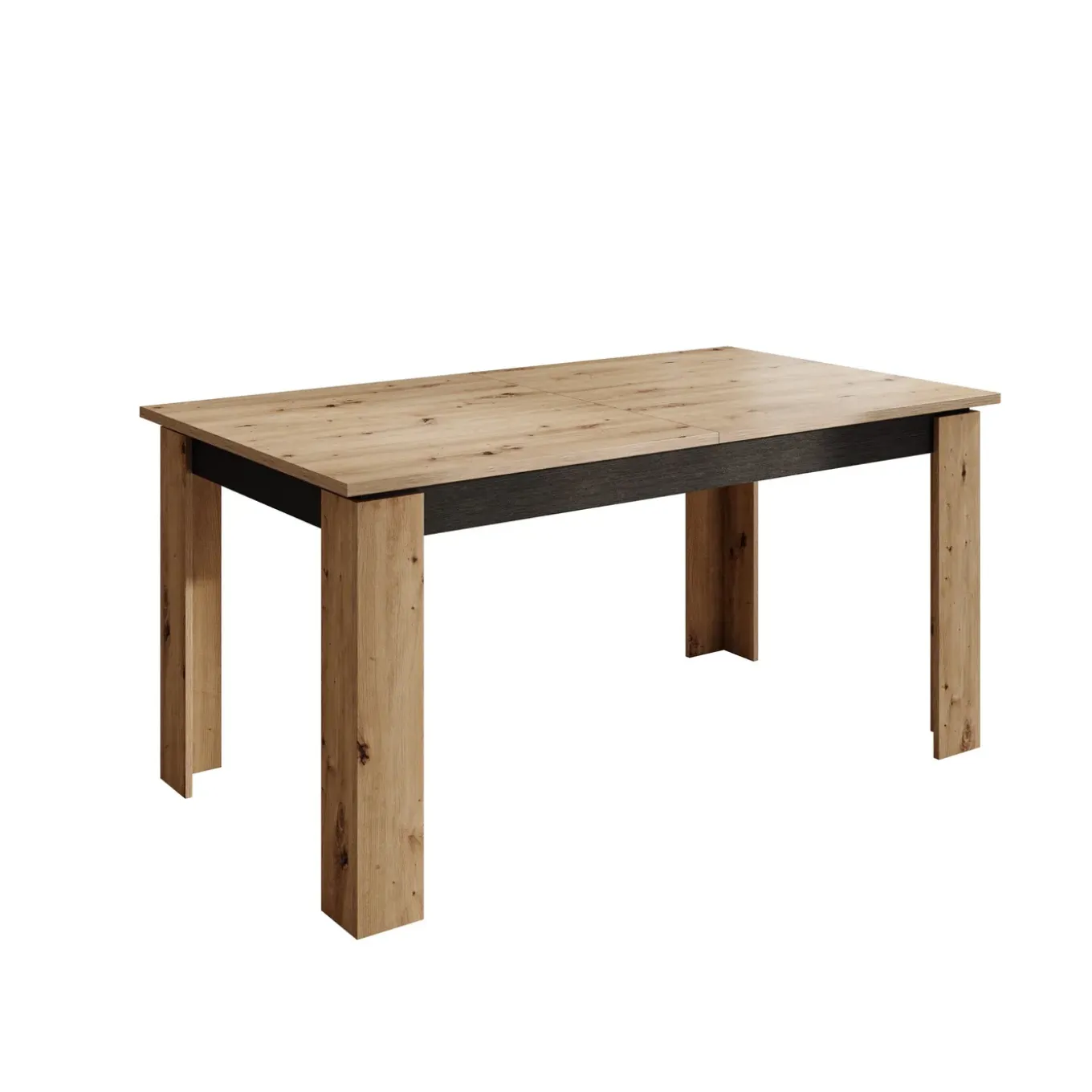Meubella Eetkamertafel Montellini - Eikenpatroon - 160x90x77 Cm