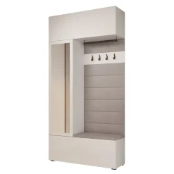Meubella Halkast Telora - Wit - 115x38x232 Cm