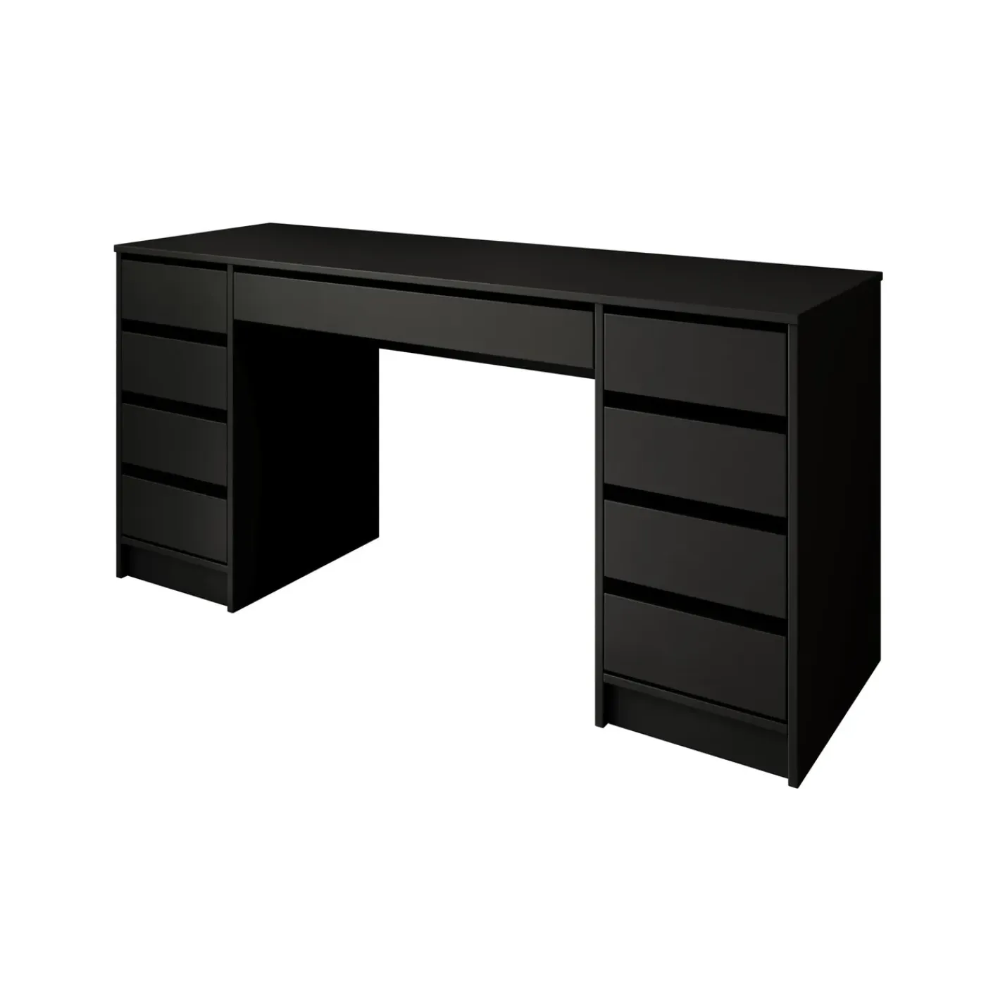 Meubella Kaptafel Arco 2 - Zwart - 154x55x75 Cm
