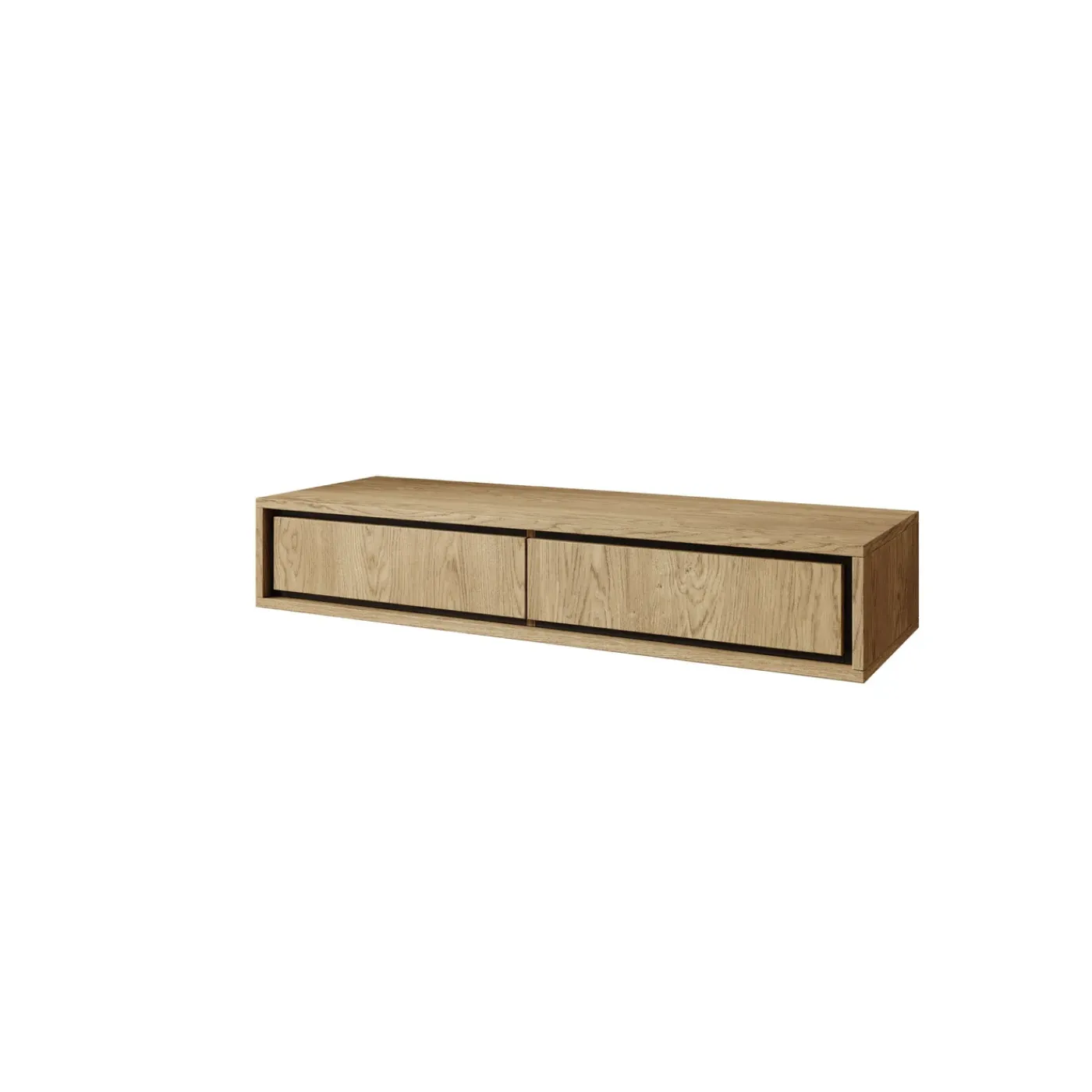 Meubella Kaptafel Drenn - Licht Eikenpatroon - 101x35x18 Cm
