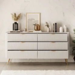 Meubella Ladekast Lima - Beige - 163x38x81 Cm