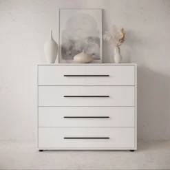 Meubella Ladekast Montalo - Wit - 99x40x87 Cm