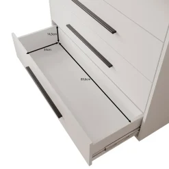 Meubella Ladekast Montalo - Zwart - 99x40x87 Cm