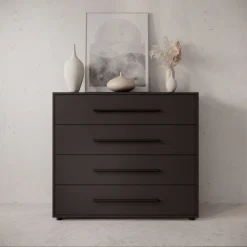 Meubella Ladekast Montalo - Zwart - 99x40x87 Cm