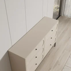 Meubella Ladekast Montserrat - Beige - 150x40x92 Cm