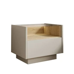 Meubella Nachtkastje Heath - Beige - 53x40x43 Cm