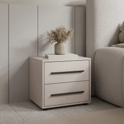 Meubella Nachtkastje Montalo - Beige - 51x40x47 Cm