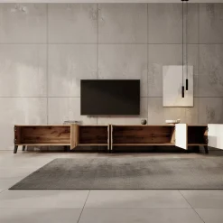 Meubella Tv-meubel Pepinos 2 - Eiken - 300x42x44 Cm
