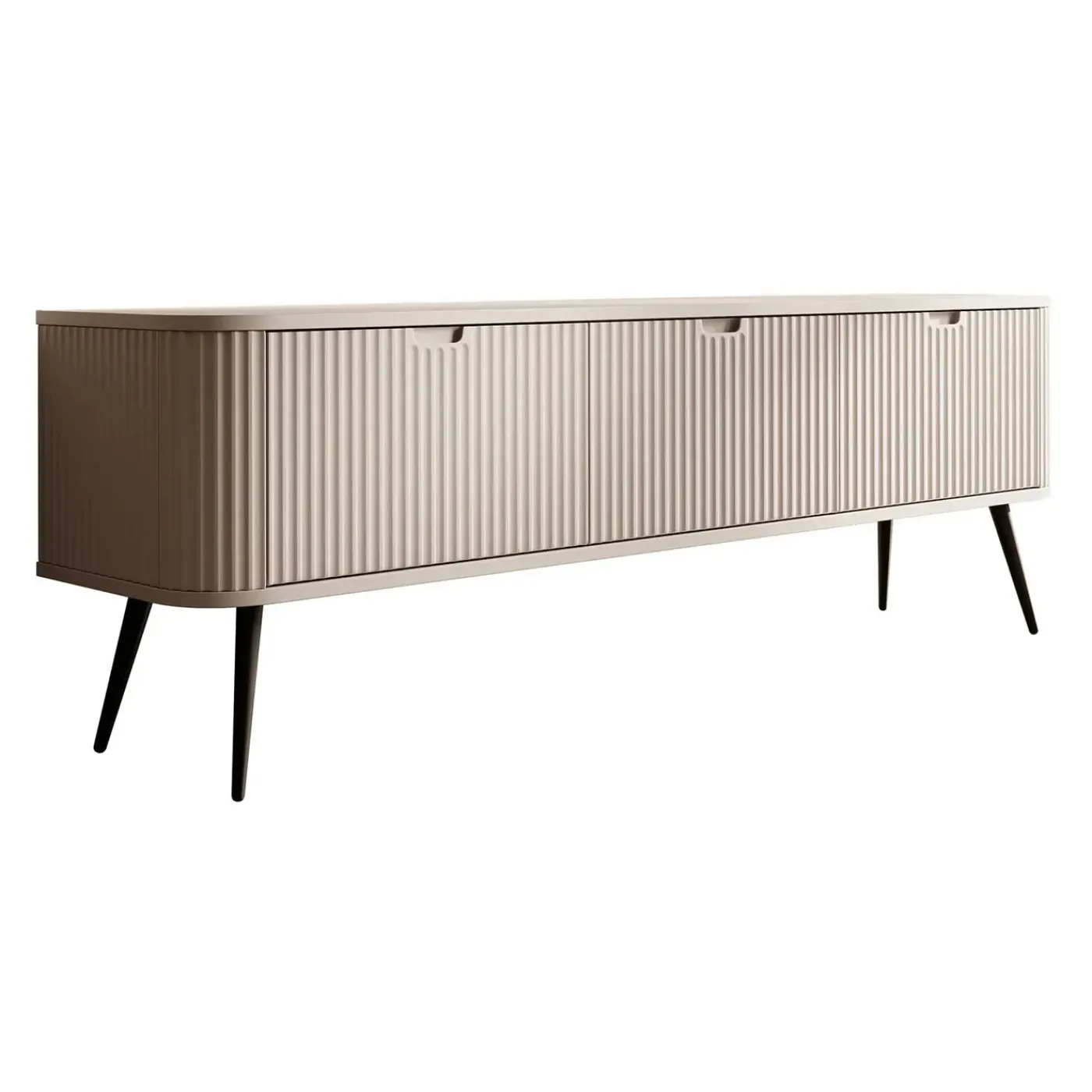 Meubella Tv-meubel Zakari - Beige - 168x39x56 Cm