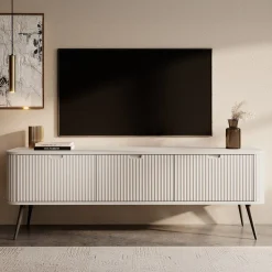 Meubella Tv-meubel Zakari - Beige - 168x39x56 Cm