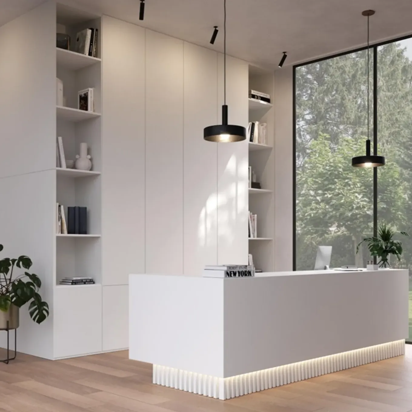Meubelpaneel Basic White - Gemelamineerd - 250x30 cm - 18 mm