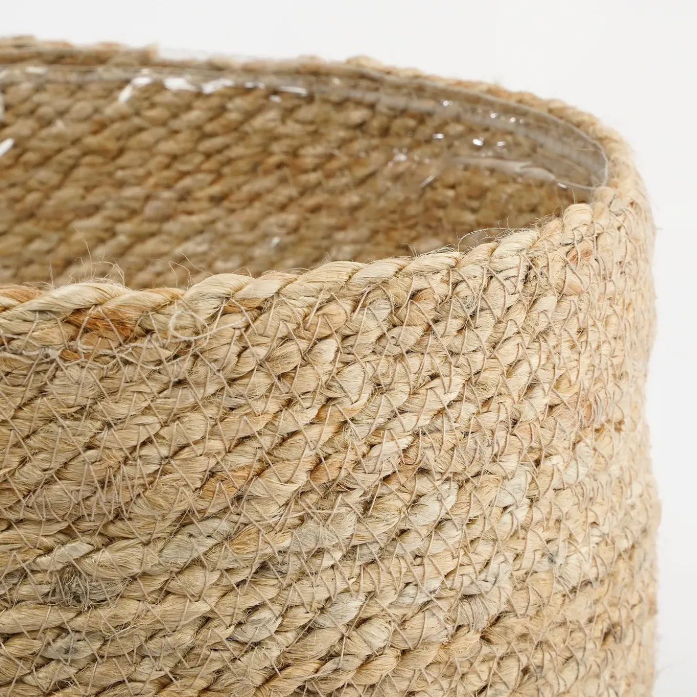 Mica Decorations Atlantic Mand Creme Set Van 2 - H26xd30cm