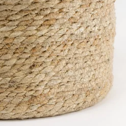 Mica Decorations Atlantic Mand Creme Set Van 2 - H26xd30cm