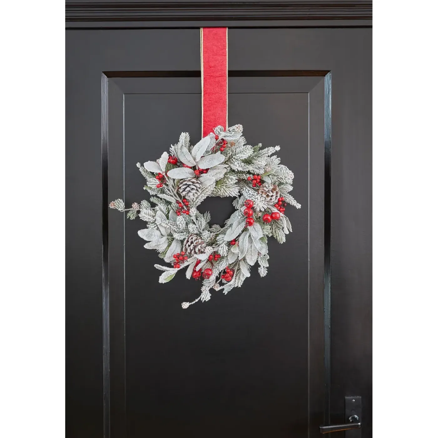 Mica Decorations Belfort Kerstkrans Frosted - D40 Cm