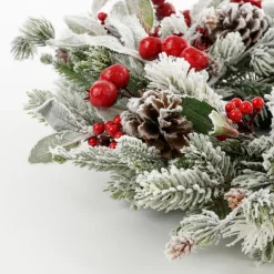 Mica Decorations Belfort Kerstkrans Frosted - D40 Cm