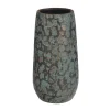 Mica Decorations Bloemenvaas Clemente - 35 X 17 Cm - Groen/koper