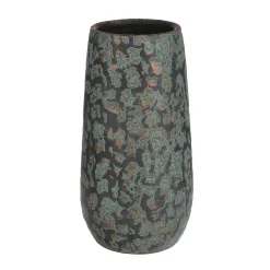 Mica Decorations Bloemenvaas Clemente - 35 X 17 Cm - Groen/koper