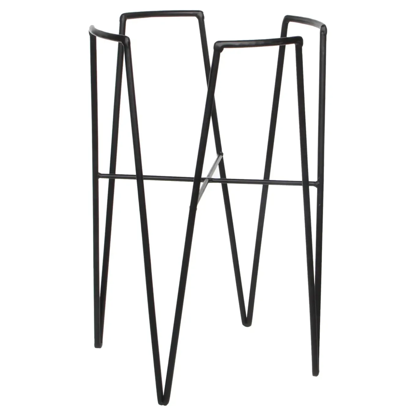 Mica Decorations Blom Plant Standaard Zwart- L25xb25xh38cm